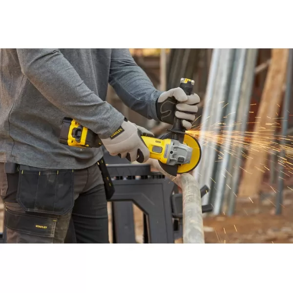 Aku úhlová bruska 125 mm 18V/1x4,0Ah STANLEY FATMAX V20 SFMCG710M1T