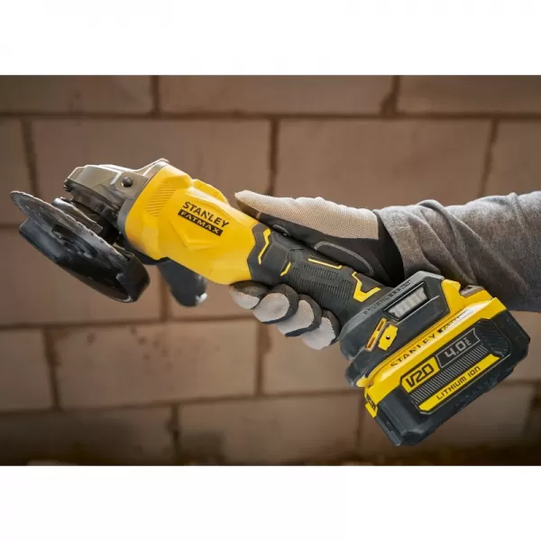 Aku úhlová bruska 125 mm 18V/1x4,0Ah STANLEY FATMAX V20 SFMCG710M1T