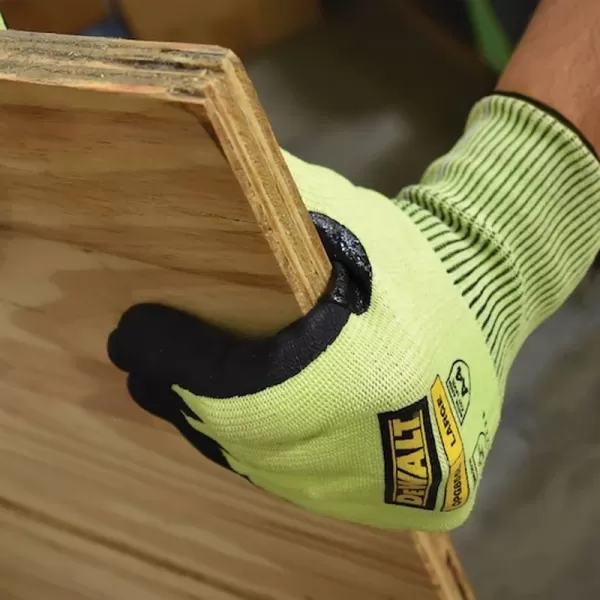 Hi-Vis rukavice s ochranou proti proříznutí DeWALT DPG855M