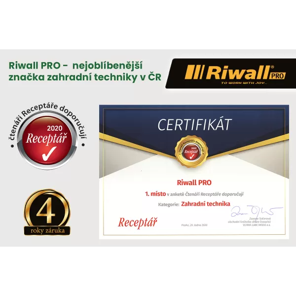 Elektrický válcový drtič větví Riwall PRO RES 3044