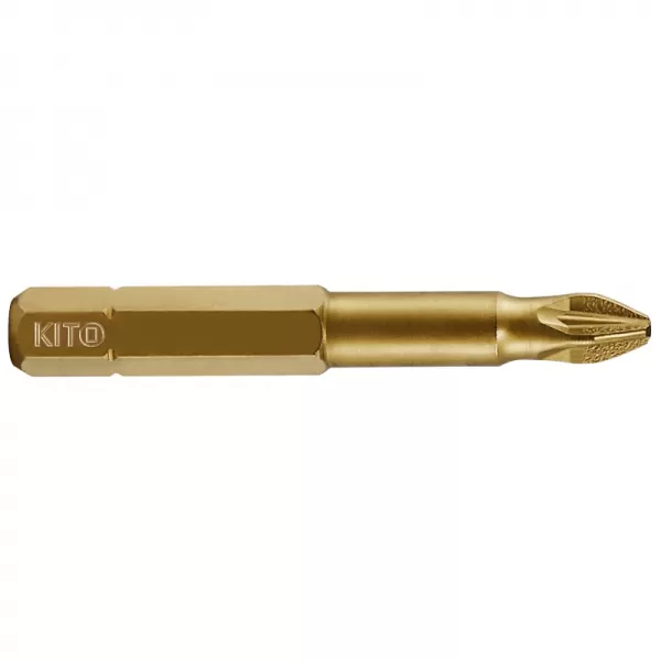 Sada hrotů 10ks PH 3x50mm S2/TiN KITO 4821212