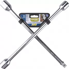 Klíč křížový na kola 17-19-21mm 1/2" EXTOL CRAFT 6651