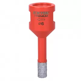 Vykružovací diamantová korunka 6mm pro úhlové brusky EXTOL PREMIUM 8801859