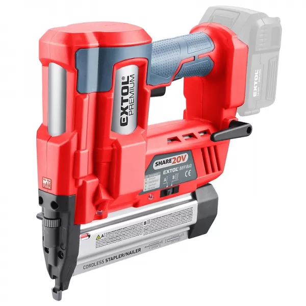 Aku hřebíkovačka / sponkovačka 20V bez aku Extol Premium 8891861