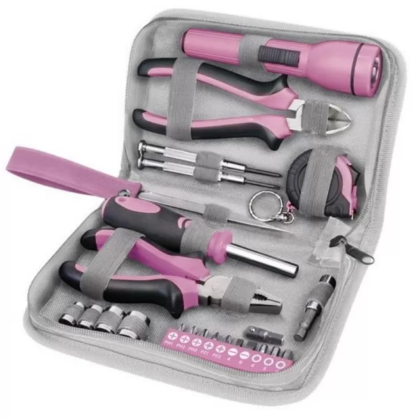 Sada nářadí 23ks růžová EXTOL LADY 6595