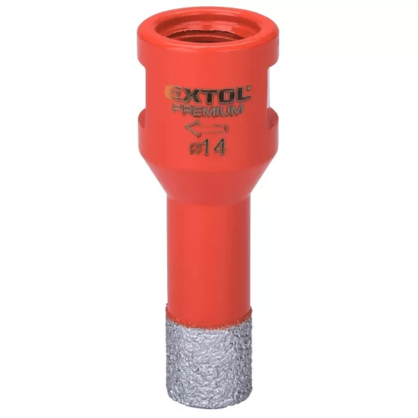 Vykružovací diamantová korunka 14mm pro úhlové brusky EXTOL PREMIUM 8801863