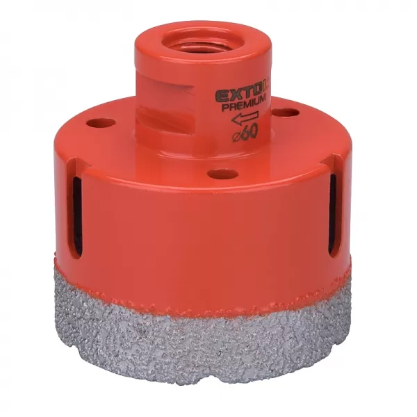 Vykružovací diamantová korunka 60mm pro úhlové brusky EXTOL PREMIUM 8801875