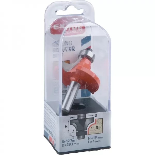 Fréza zaoblovací do dřeva R12,7xD38,1xH19 SK EXTOL PREMIUM 8802109
