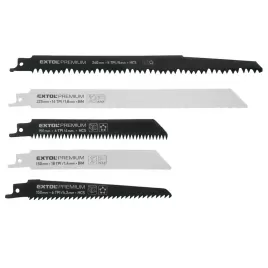 Mix pilových plátků do pily s ocasky sada 5ks HCS BIM EXTOL PREMIUM 8806000