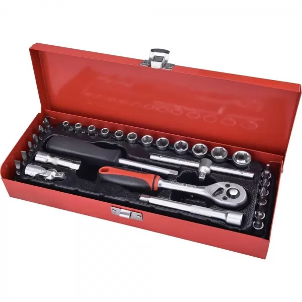 Hlavice nástrčné 1/4" sada 30 ks Extol Premium 8818361
