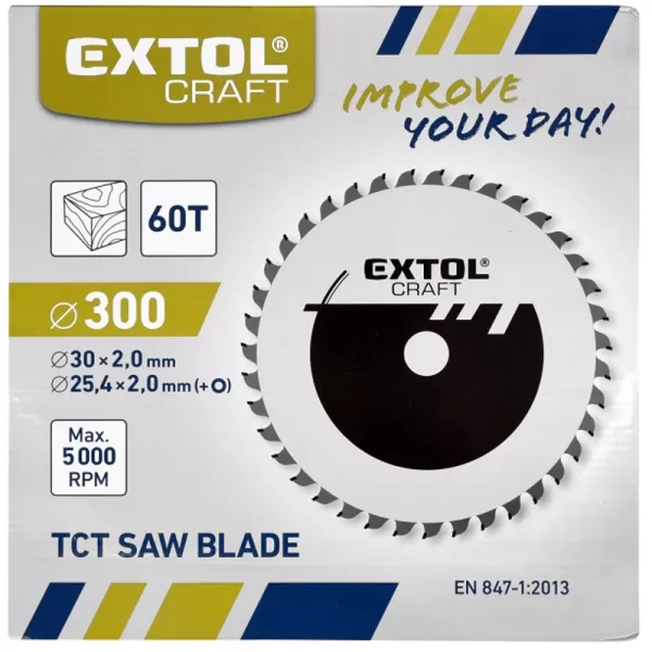 Kotouč pilový s SK plátky 300x2,0x30mm 60T EXTOL CRAFT 19116