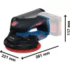 Aku excentrická bruska 18V bez aku Bosch EXPERT EXEX18V-150-5