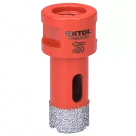 Vykružovací diamantová korunka 20mm pro úhlové brusky EXTOL PREMIUM 8801866