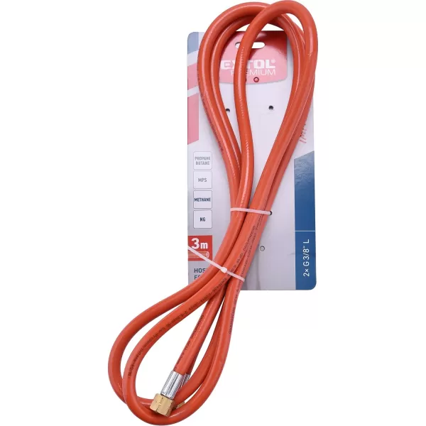 Hadice plynová 3m závit G3/8" x G3/8" L EXTOL PREMIUM 8848120