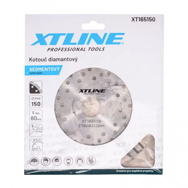 Kotouč diamantový segmentový TURBO LASER 350x3,15x10x25,4 mm XTline XT165350