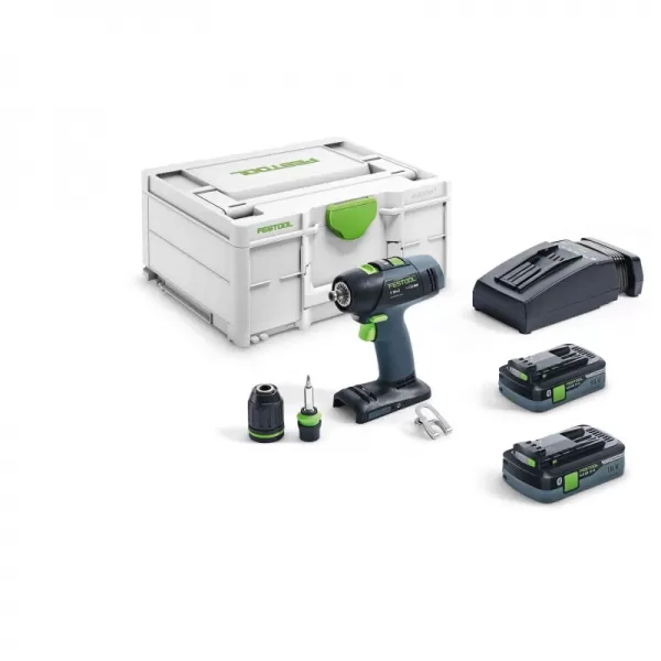 Aku vrtací šroubovák Festool T 18+3 HPC 4,0 I Plus 576446