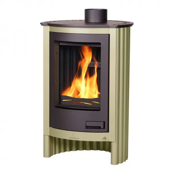 Krbová kamna MASTERFLAMME Piccolo I, olivová Flamingo HSF41-011