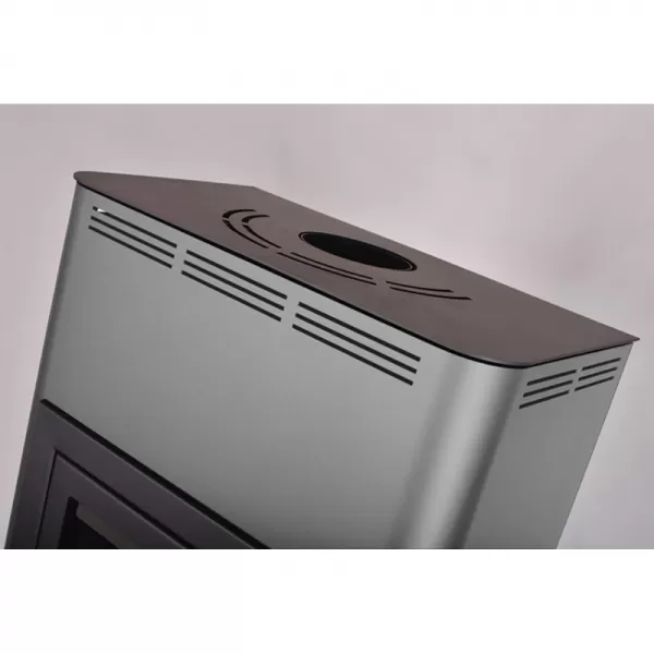 Krbová kamna AQUAFLAM 17 s výměníkem - šedá, základní regulace Flamingo HSF29-018