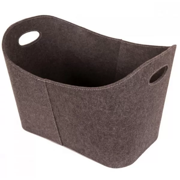 Koš na dřevo plstěný velký, šedý Flamingo HSF15-088