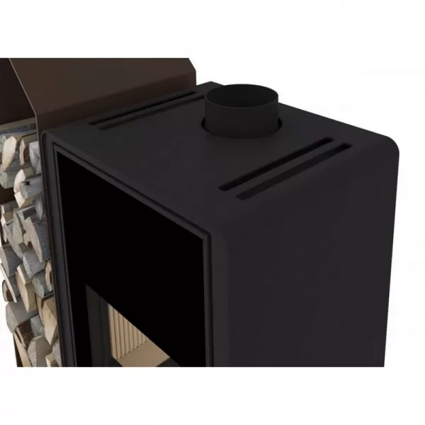 Krbová kamna FLAMINGO DELUXE KAMPA levá, hnědá - sametová Flamingo HSF42-009