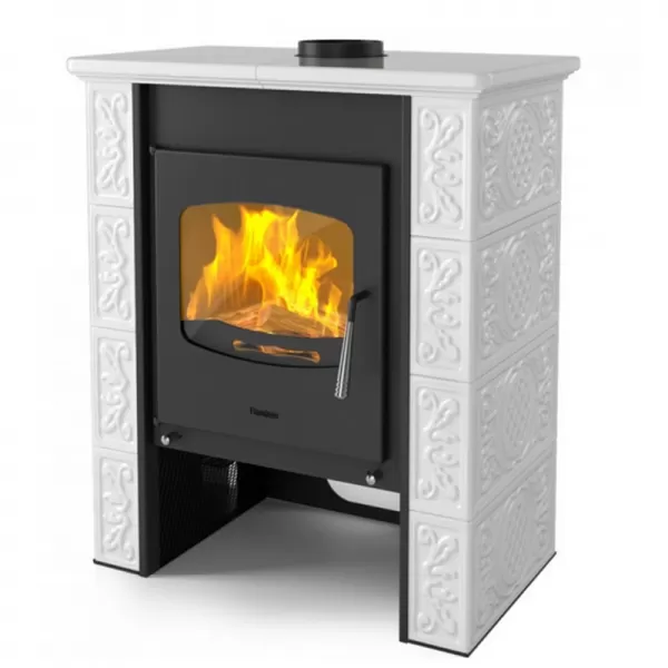 Kachlová kamna FLAMINGO BALI, kachle bílá Flamingo HSF44-001