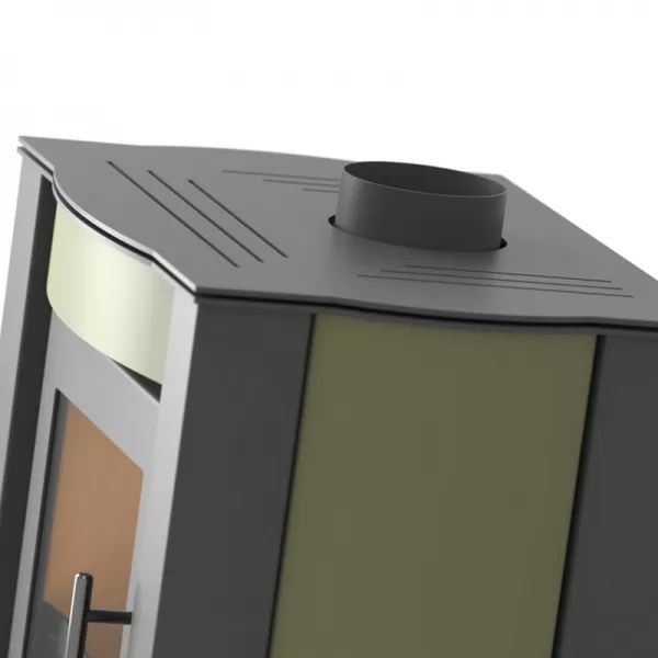 Krbová kamna FLAMINGO AMOS olivová Flamingo HSF02-037