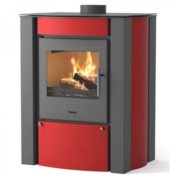 Krbová kamna FLAMINGO AMOS červená Flamingo HSF02-029