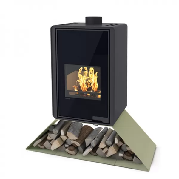 Krbová kamna FLAMINGO DELUXE SENAI, olivová Flamingo HSF42-036