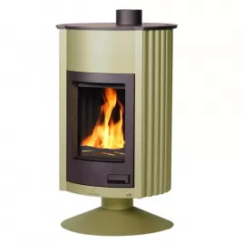 Krbová kamna MASTERFLAMME Grande II, olivová Flamingo HSF41-008