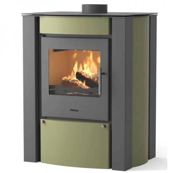 Krbová kamna FLAMINGO AMOS olivová Flamingo HSF02-037