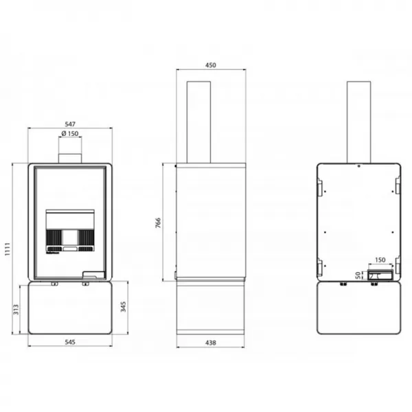 Krbová kamna FLAMINGO DELUXE PENTAI, olivová Flamingo HSF42-024