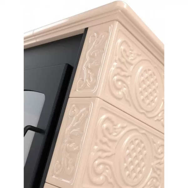 Kachlová kamna FLAMINGO BALI, kachle krémová Flamingo HSF44-004