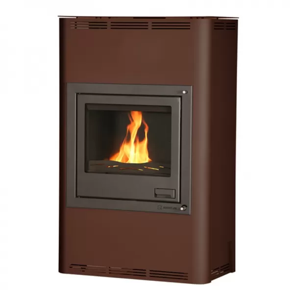 Krbová kamna AQUAFLAM 25 s výměníkem - hnědá - sametová, automatická regulace Flamingo HSF29-043