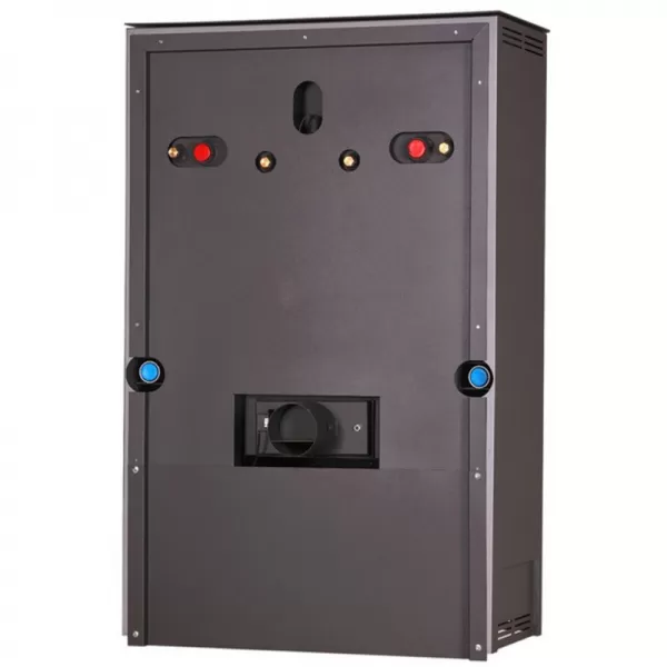 Krbová kamna AQUAFLAM 17 s výměníkem - krémová, základní regulace Flamingo HSF29-030