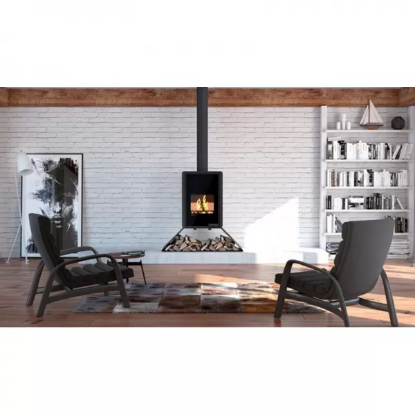 Krbová kamna FLAMINGO DELUXE SENAI, černá Flamingo HSF42-032