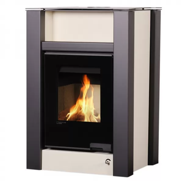 Krbová kamna AQUAFLAM VARIO LEND 11/5kW hnědá - sametová, elektronická regulace Flamingo HSF34-068