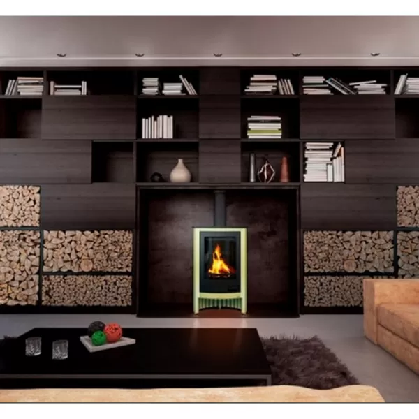 Krbová kamna MASTERFLAMME Piccolo I, olivová Flamingo HSF41-011