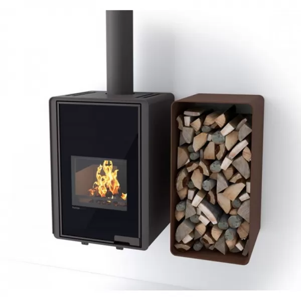 Stojan na dřevo FLAMINGO DELUXE 1, hnědá - sametová (Malia) Flamingo HSF42-064