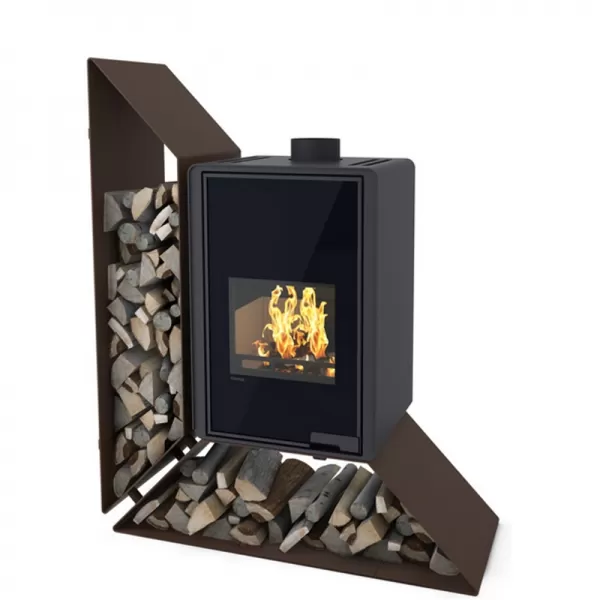 Krbová kamna FLAMINGO DELUXE KAMPA levá, hnědá - sametová Flamingo HSF42-009