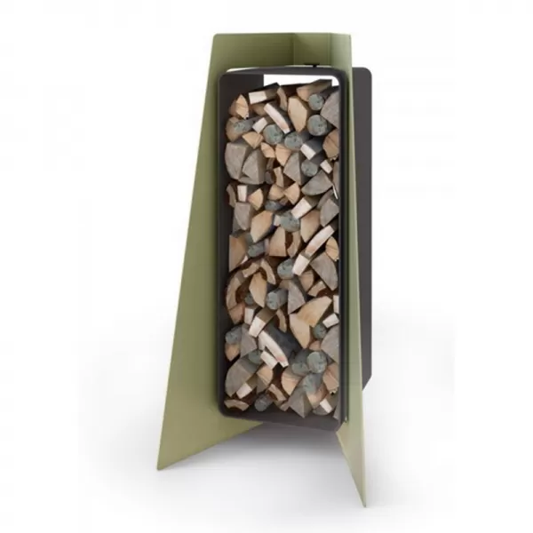 Stojan na dřevo FLAMINGO DELUXE 3, olivová (Island) Flamingo HSF42-048