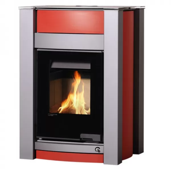 Krbová kamna AQUAFLAM VARIO KALMAR 11/5kW červená Flamingo HSF34-013