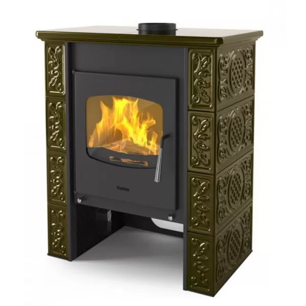 Kachlová kamna FLAMINGO BALI, kachle zelená Flamingo HSF44-006