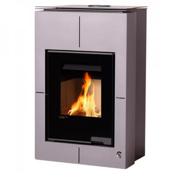 Krbová kamna AQUAFLAM VARIO SAPORO 11kW šedá (teplovzdušná verze) Flamingo HSF34-107