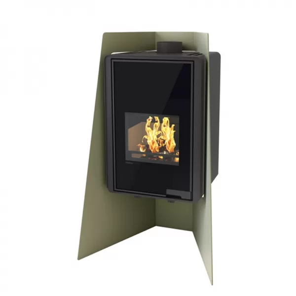 Krbová kamna FLAMINGO DELUXE ISLAND, olivová Flamingo HSF42-005