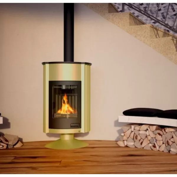 Krbová kamna MASTERFLAMME Grande II, olivová Flamingo HSF41-008