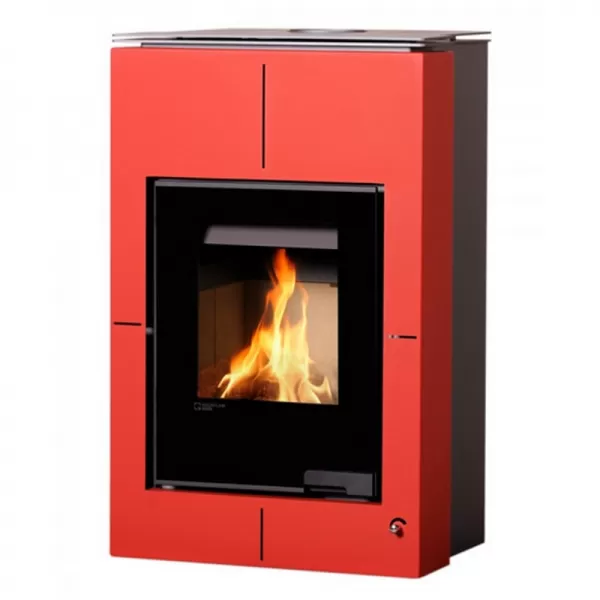 Krbová kamna AQUAFLAM VARIO SAPORO 11/7kW červená Flamingo HSF34-043