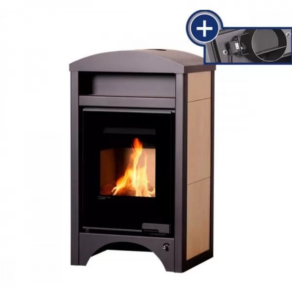 Krbová kamna AQUAFLAM VARIO BARMA 11/5kW dlažba Javor, elektronická regulace Flamingo HSF34-049