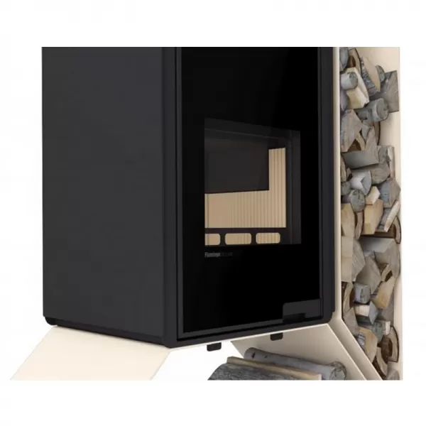 Krbová kamna FLAMINGO DELUXE KAMPA pravá, krémová Flamingo HSF42-016