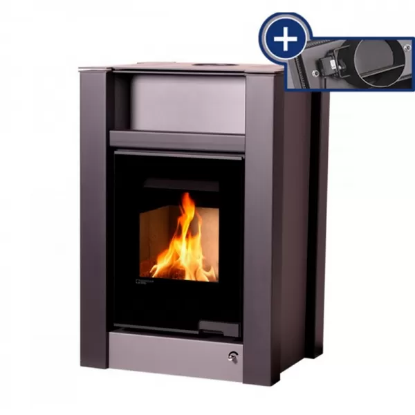 Krbová kamna AQUAFLAM VARIO LEND 11/7kW šedá, elektronická regulace Flamingo HSF34-077