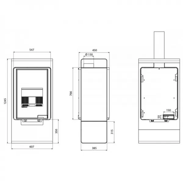 Krbová kamna FLAMINGO DELUXE SINGA, krémová Flamingo HSF42-041